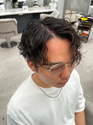 パーマ メンズ 🍐シャドウパーマ メンズ特化/守岡🍐のヘアスタイル