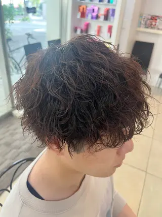 ショート パーマ メンズ 韓国風メンズ/毛流れ ヘアなら須田龍世のヘアスタイル
