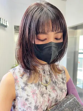 ミディアム 🧸艶々韓国ヘア 🧁mizunaのヘアスタイル