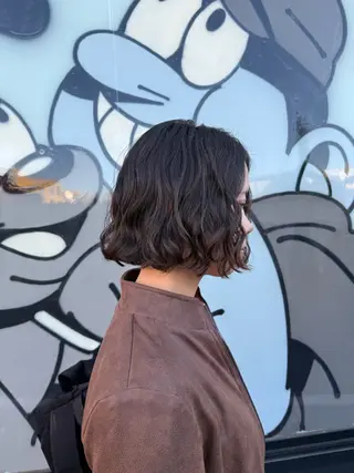 ミディアム デジタルパーマ/ ウェーブパーマ/神野のヘアスタイル