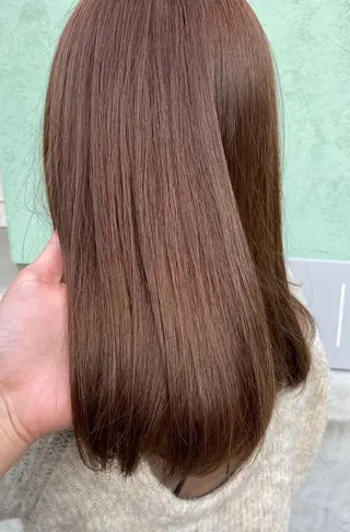 ミディアム カラー ba_boo 福岡店のヘアスタイル