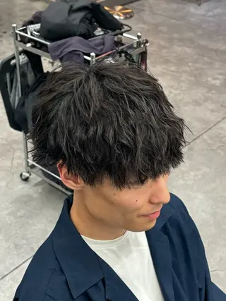 ショート パーマ メンズ お悩み解消✨/ メンズパーマ✨/直樹のヘアスタイル