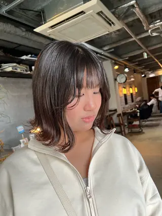 セミロング the OSCAR所属・韓国ヘアスタイリスト Harukaのヘアスタイル