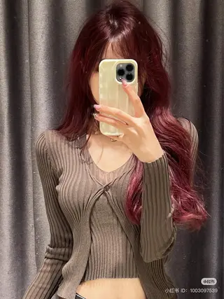 ロング カラー 🤍韓国大人っぽ ベージュMAI🤍のヘアスタイル