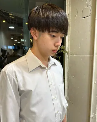 ショート メンズ グランジヘア 無造作ヘアHYUGAのヘアスタイル