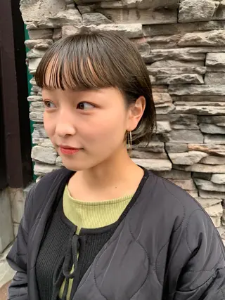 ショート カラー パーマ/ボブ/ 神戸/豊浦翔太のヘアスタイル