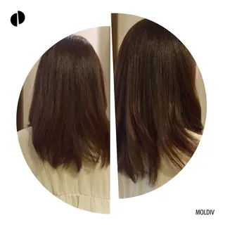 ミディアム セミロング カラー ✨縮毛矯正✨髪質改善 ナカシマ ユミのヘアスタイル