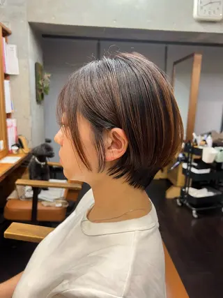 ショート 土田かほ/本日🈳 透明感カラー🍃のヘアスタイル
