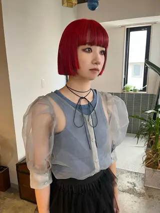 ミディアム カラー 🩷ハイトーン透明感 レイヤー🩷ユリカのヘアスタイル