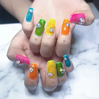 ネイル she nail studio所属・パラジェル/スカルプ Oerbaのネイルデザイン