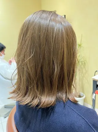 ミディアム カラー 髪質改善✨️レイヤー クボタリョウのヘアスタイル