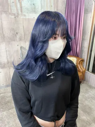 セミロング カラー SHURI❤️‍🔥 中/韓mix ♡のヘアスタイル
