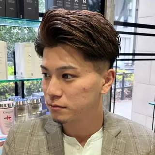 カラー パーマ メンズ 酸性ストレート・ メンズ  三原 楊子のヘアスタイル