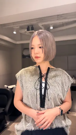 ショート カラー 🎨ショートの神様 /神評価🎨原田公祐のヘアスタイル