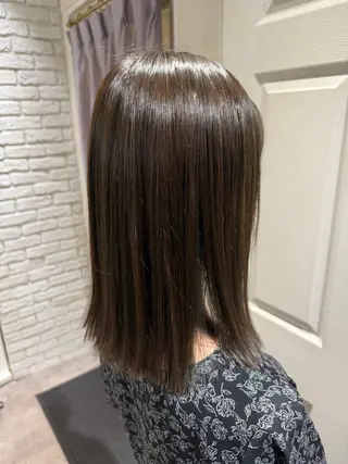 ミディアム 柳井 準平のヘアスタイル