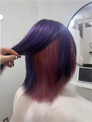 ミディアム カラー person♡kii マオのヘアスタイル