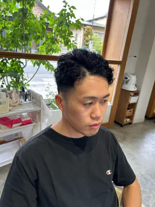 ショート パーマ メンズ fulam所属・佐藤悠生/郡山 メンズパーマ.カットのヘアスタイル