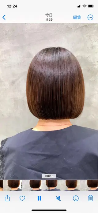 ショート カラー ✨コテ巻き風パーマ ✨川合佑哉のヘアスタイル