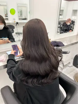 カラー 韓国うる艶ベージュ 🤎まなかのヘアスタイル