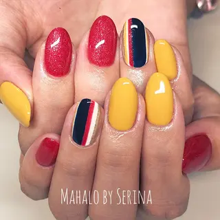 ショート カラー ネイル SUNNY BAE. SERINAのネイルデザイン