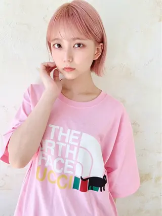 ショート カラー ⭐️ハイトーン/ 骨格カット🍏ころあのヘアスタイル