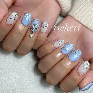 ミディアム ネイル richeri beautyのネイルデザイン