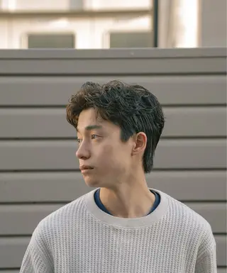 ショート カラー パーマ メンズ 🔗メンズサロン🔗 Kieのヘアスタイル