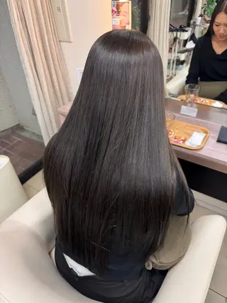 ロング ダブルカラーベージュ カラー/tuburaのヘアスタイル