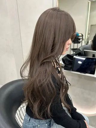 セミロング カラー ヘアアレンジ fumika🎀 ベージュのヘアスタイル