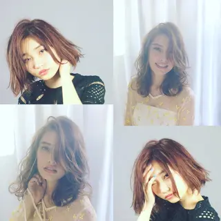 ミディアム カラー 大木 拓瑞のヘアスタイル