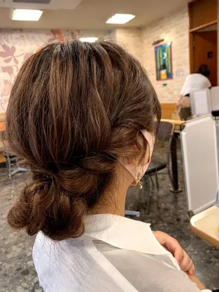 ミディアム ヘアアレンジ A･One  青山店所属・🦎今川 かりん🦎のヘアスタイル