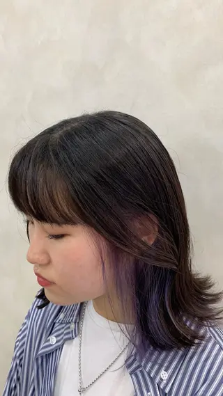 ミディアム カラー charme溝の口所属・チバ ヒロトのヘアスタイル