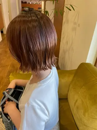 ショート 栞南🌼/艶カラー/ 髪質改善/ナチュラルのヘアスタイル