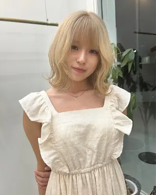 セミロング カラー 纐纈 大和のヘアスタイル