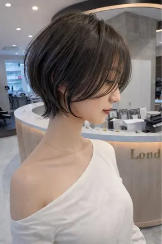 ショート カラー 🌟透明感カラー× 小顔カット いっせいのヘアスタイル