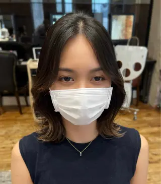 カラー 🧡くびれヘア/前髪 顔周り🧡久原結衣のヘアスタイル