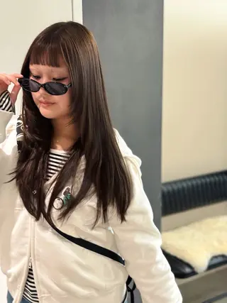 ロング カラー 韓国・透明感カラー ／堀江／みずき🐩のヘアスタイル