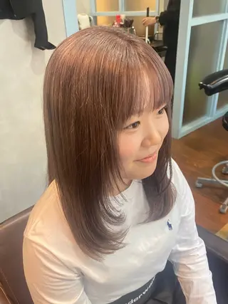 カラー レイヤー/ハイトーン ヒガシサヨのヘアスタイル