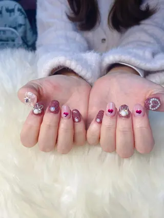 ミディアム 💜MIYA nail川崎店のネイルデザイン