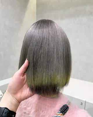 ミディアム カラー 韓国ヘア🇰🇷透明 感カラー/yui💞のヘアスタイル