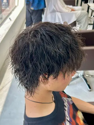 ミディアム パーマ メンズ 🏁メンズパーマ/ RYOYAのヘアスタイル