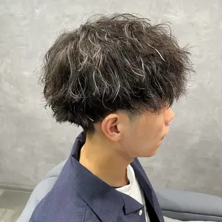 ショート カラー パーマ メンズ 黒岩 梨沙のヘアスタイル
