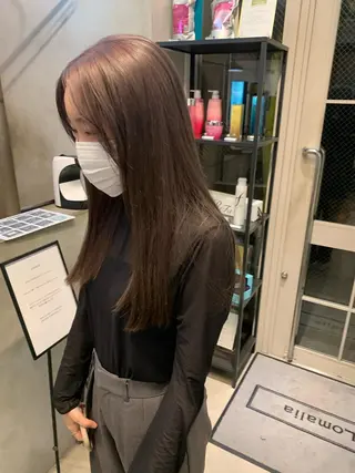 ロング カラー REINA☁️透明感 カラー/ぷつっと♡のヘアスタイル