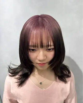 セミロング カラー 透明感カラー✨艶髪 制作🌱山根あゆみのヘアスタイル