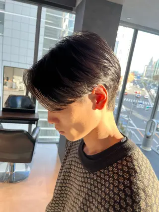 メンズ 毛流れが作れる 縮毛矯正/渡部純生のヘアスタイル