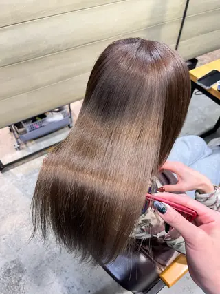 ロング 新宿No.1艶髪矯正 美艶カラー/FUKAのヘアスタイル