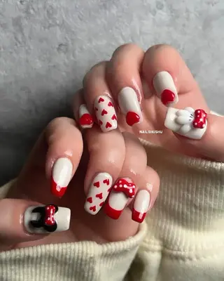 ネイル 3dパーツ/流行り 👧shushu❤️のネイルデザイン