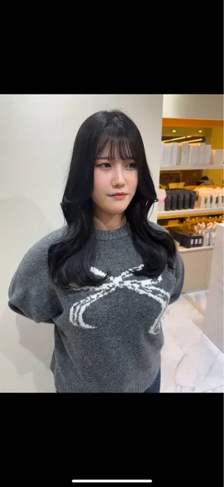 ロング カラー ワンホン×髪質改善 つのーか🩶‪🫧のヘアスタイル