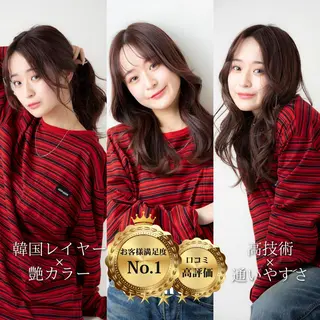 ロング ヘアアレンジ カラー SOURCE 天王寺のヘアスタイル