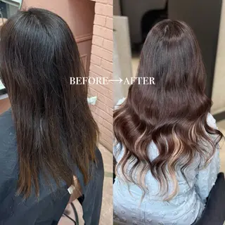 ロング 大阪 梅田/ ハイトーン/エクステのヘアスタイル
